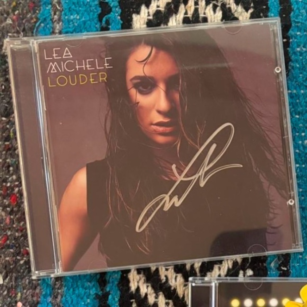 Lea Michele Signed Louder CD